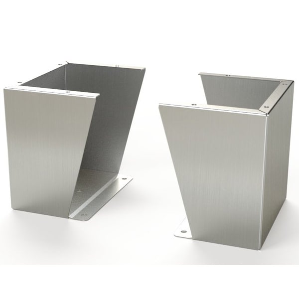 Floor Stand Kit, 12 in. H x 12 in. W x 9.12 in. L, 316 Stainless Steel, 1 PR